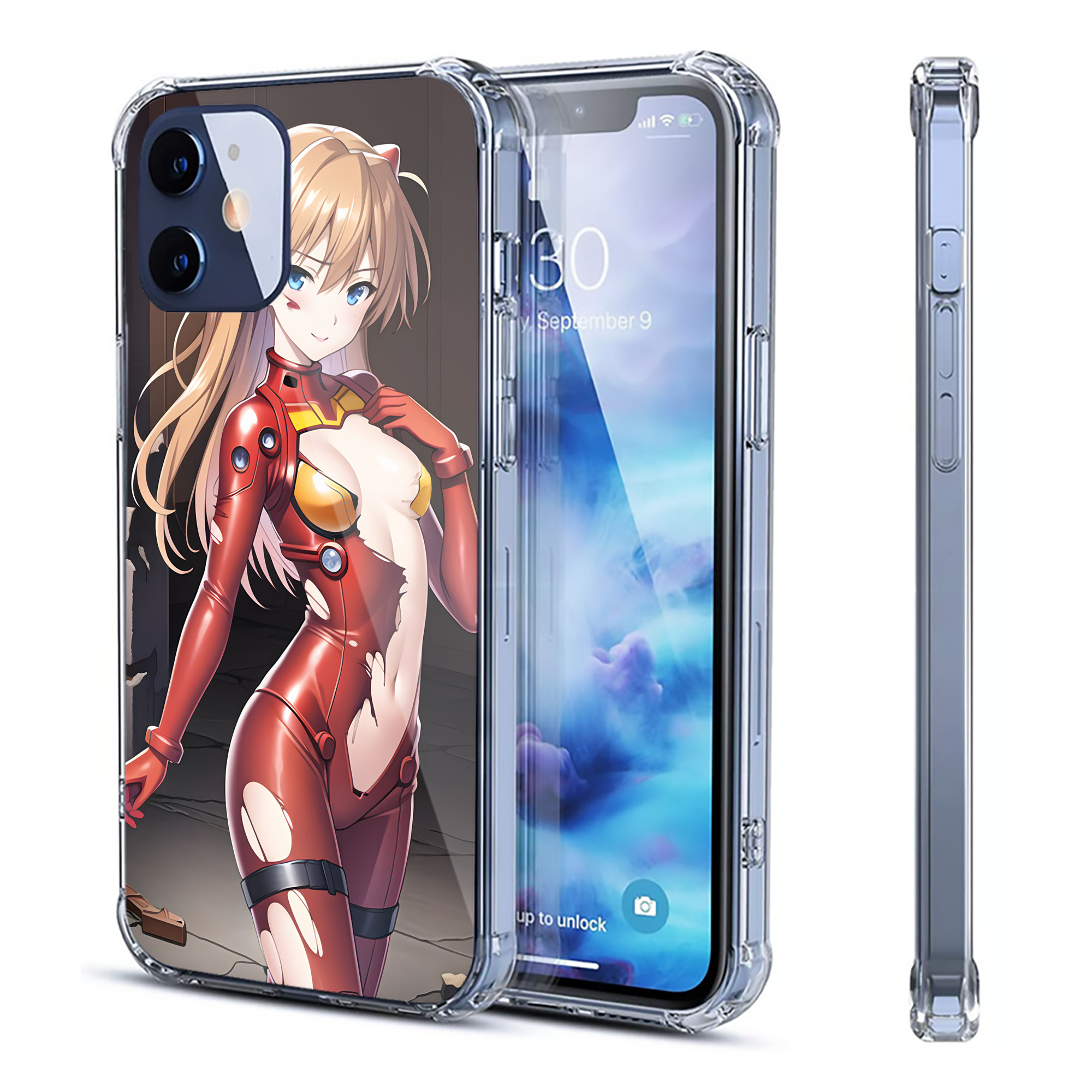 （画像用） EVA 新世紀エヴァンゲリオン 【iPhone 12シリーズ対応】透明スマホケース（クリアソフトケース）